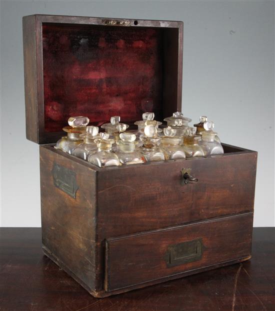 A 19th century mahogany apothecary cabinet, 10.25in.